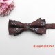 2022 New Fashion Brown Bow Ties Men's double-layer wedding groomsmen bow ties in various styles, ready for wholesale.