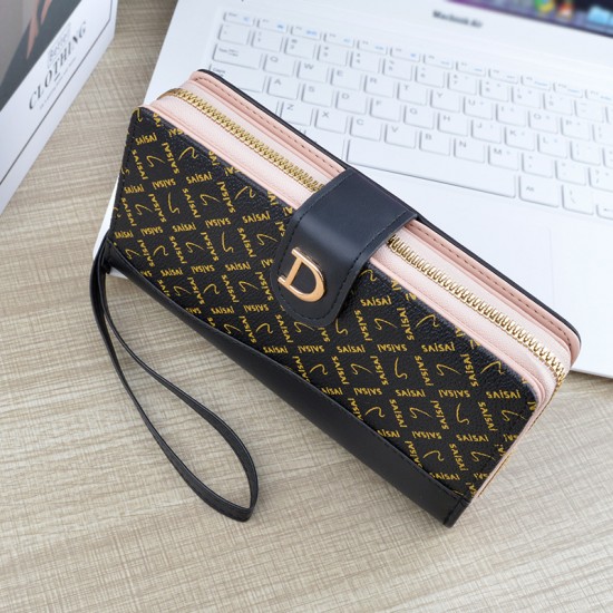New women's wallet - short style wallet, women's student, leather wallet with folding large capacity soft leather wallet, mini small wallet