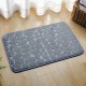 In stock: Coral fleece stone print solid color doormats, absorbent bathroom floor mats, soft entryway doormats, and memory foam