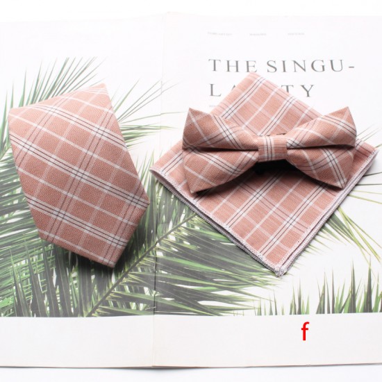 Polyester-cotton business formal suit ties, men's plaid chest scarf, banquet handkerchief. Three-piece suits available for wholesale from manufacturers. Polyester-cotton business formal suit ties, men's plaid chest scarf, banquet handkerchief. Three-piece suits available for wholesale from manufacturers.