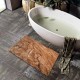 Cross-border retro imitation wood grain diatom mud floor mat for bathroom shower, non-slip, absorbent, and dirt-resistant entrance mat