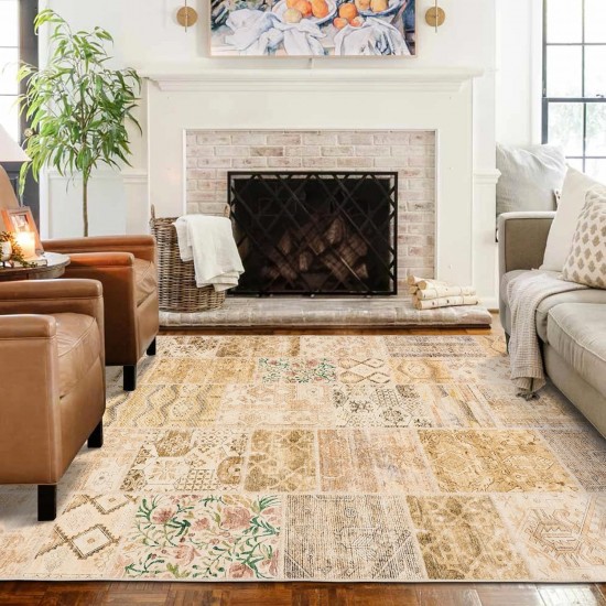 Amazon cross-border patchwork crystal velvet living room decorative cooling carpet, bedroom non-slip bedside blanket, in stock and available for dispatch