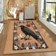 American retro animal carpet, living room decorative wall-to-wall rug, stain-resistant and wear-resistant area rug for bedroom bedside rug