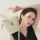 Women's top-grain sheepskin woven bucket bag, 2025 new style handbag and crossbody bag, premium commuter shoulder bag