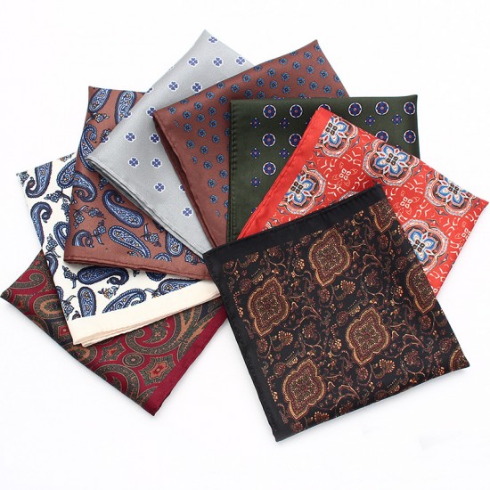 Men's formal business wedding suit pocket squares, patterned chest scarves, handkerchiefs, small party squares, suit accessories in stock.