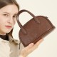 Retro new genuine leather women's bags, cross-border vegetable-tanned cowhide Boston bowling bags, niche shoulder and crossbody handbags Retro new genuine leather women's bags, cross-border vegetable-tanned cowhide Boston bowling bags, niche shoulder and crossbody handbags