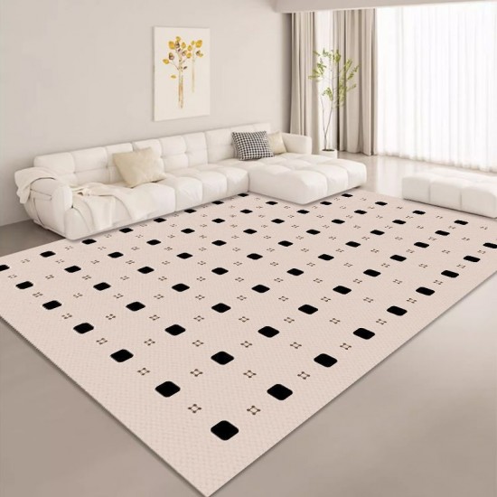 Nordic minimalist living room carpet, sofa coffee table blanket, bedroom bedside mat, high-end full-length closet carpet