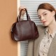 Women's bags, 2025 spring and summer new high-end niche genuine leather Boston Pillow Shoulder Bag, Crossbody Handbag
