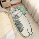 Cartoon cat-shaped rugs, comfortable, thickened bedside rugs for living rooms and coffee tables, easy-care rugs