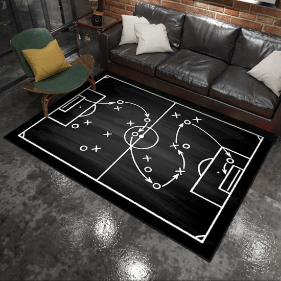 Cross-border new sports-style tactical board, living room sofa rug, home sports-style bedside rug, drop-shipping rug