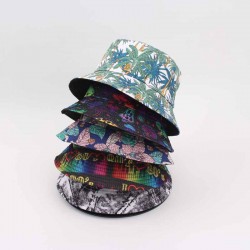 Spring and summer bucket hat, Instagram European and American hat, retro newspaper pattern bucket hat, versatile sun visor