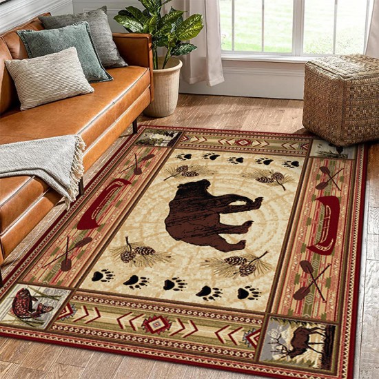 American country carpet, light luxury bedroom, living room, hotel, ethnic bedside rug, wall-to-wall vintage carpet.