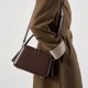 Spring/Summer 25 new niche design ear-hook series Handbag, eaves bag, genuine leather women's commuter crossbody bag