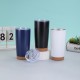 New cork-bottom 20oz car tumbler, 304 stainless steel vacuum thermos, high-quality portable ice cup
