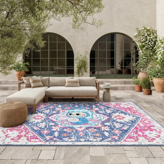 Cross-border cartoon Persian living room wall-to-wall carpet, non-slip and stain-resistant, outdoor terrace sofa blanket available for shipping