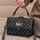 2025 new style women's bag, fashionable genuine leather box bag, light luxury crossbody bag, small handbag