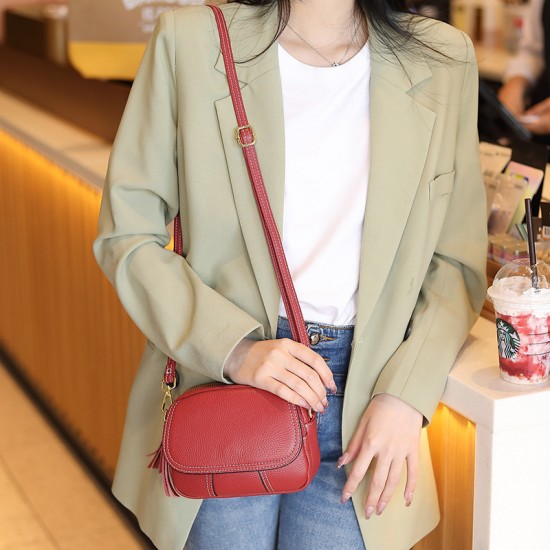 Genius Leather Mini Bag, 2025 New Fashion, Versatile Handbag, Women's Single Shoulder Crossbody Small Bag