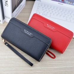 New style men's wallet - short style money holder for men, multi-card slot, fashionable casual money holder with cross pattern, soft leather wallet.