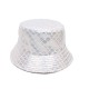Overseas sequined stage performance bucket hat, personalized sun protection sun hat, reversible Japanese casual round hat