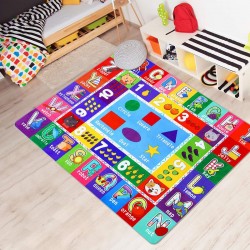 Cross-border children's crystal velvet carpet, parking lot crawling mat, play mat, traffic mat, early childhood education, kindergarten