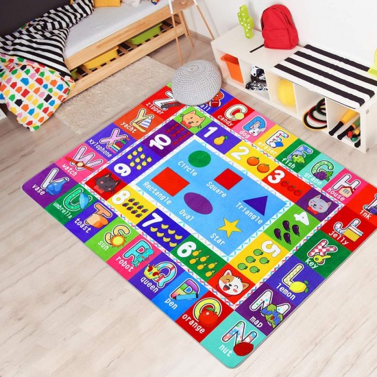 Cross-border children's crystal velvet carpet, parking lot crawling mat, play mat, traffic mat, early childhood education, kindergarten