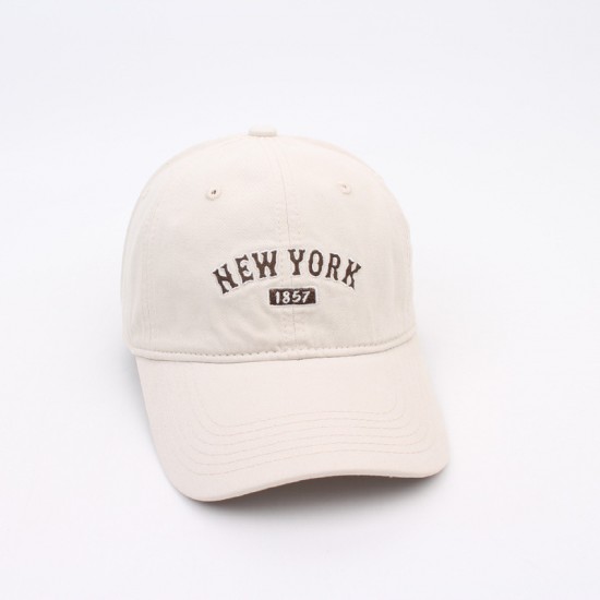 Spring/Summer women's baseball cap, solid color, embroidered with letters, soft-top curved brim sun hat. Spring/Summer women's baseball cap, solid color, embroidered with letters, soft-top curved brim sun hat.