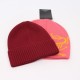 Bird jacquard pattern knitted hat, autumn and winter warm pullover hat, straight-brimmed beanie, cold hat, trendy outdoor hat.