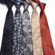 Shengzhou factory wholesale business vintage men's polyester silk, small flower pattern, fashionable ties in multiple colors