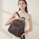 Top-grain vegetable-tanned cowhide European and American fashion backpack, large capacity, soft leather, multi-purpose women's backpack