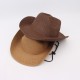 Spring/Summer Western cowboy straw hats for men, beach vacation sun hats, couple's travel sun hats, straw hats for women