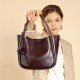 Cowhide Basket Single Shoulder Crossbody Tote Bag 2025 New Luxury Vegetable Basket Handbag Bucket Bag Fashionable