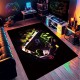Cross-border Amazon Game Controller Printed Carpet, Home Gaming Room Decorative non-slip, stain-resistant, easy-care, dust-proof mats