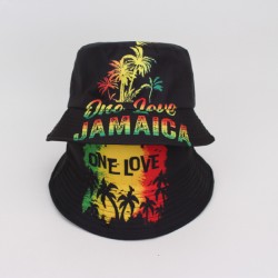 Overseas heart-printed graffiti bucket hat, sweet and clear, versatile and casual sun visor for women