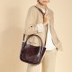 Cowhide Basket Single Shoulder Crossbody Tote Bag 2025 New Luxury Vegetable Basket Handbag Bucket Bag Fashionable