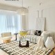 Wabi-sabi style living room rug, imitation cashmere non-slip carpet, luxurious large-area, full-coverage home bedroom bedside rug