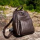Top-grain vegetable-tanned cowhide European and American fashion backpack, large capacity, soft leather, multi-purpose women's backpack