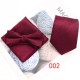Business formal wear, three-piece tie, pocket scarf, and bow tie set Men's three-piece suit, striped scarf, tie, and bow tie set.