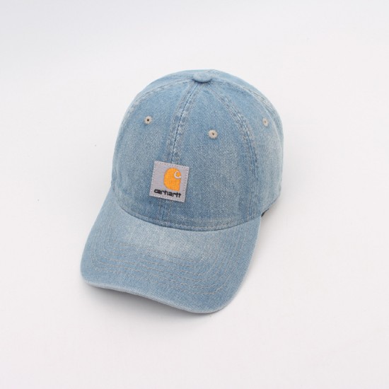 American retro distressed washed bucket hat, trendy denim baseball cap for women, Korean style, versatile, flattering small sun hat.