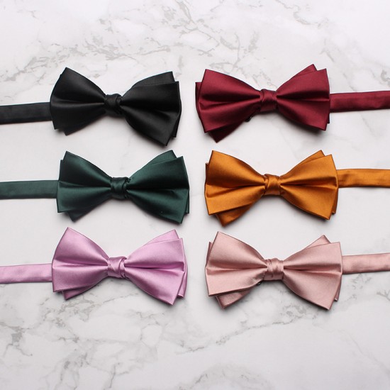 Factory direct solid-color bow ties for men. Factory direct solid-color bow ties for men.