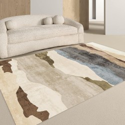 Simple light luxury Nordic-style carpet, living room, balcony, non-slip, absorbent, easy-care carpet, bedroom bedside decorative rug