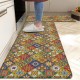 Amazon cross-border creative abstract pattern floor mats. Non-slip, oil-absorbent, and easy-care kitchen floor mat set