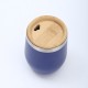 Cross-border 304 stainless steel 12oz eggshell cup, double-layer vacuum U-shaped egg cup, portable mini red wine thermos