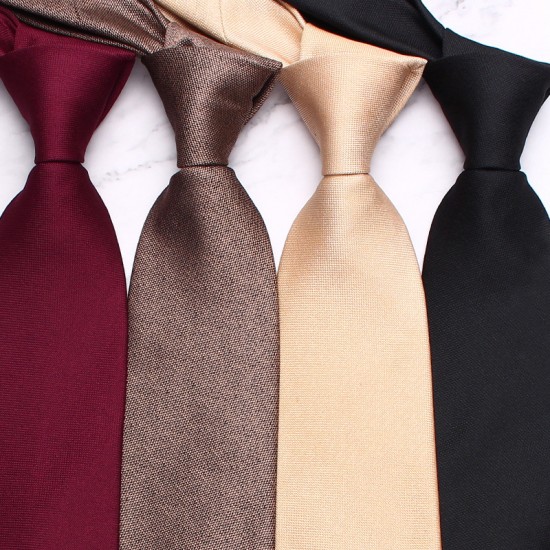 Lei'er solid color ties, new business casual men's tie accessories, 8cm hand-tied solid color ties, manufacturers.