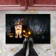 Halloween 3D cross-border doormat, factory wholesale, Amazon printed wall-to-wall entryway mat.