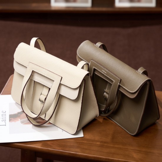 TC Halzan 25 top-grain cowhide leather bag, luxury commuter briefcase, handbag, crossbody, handbag.