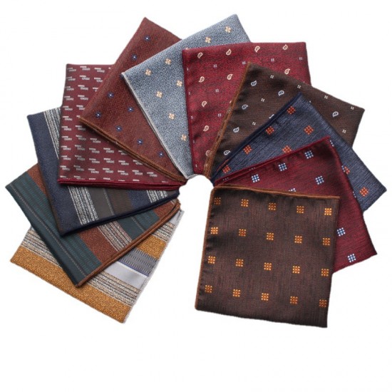 Lei'er men's wedding polyester silk square handkerchief, suit pocket square, multi-colored suit square, chest scarf, factory wholesale Lei'er men's wedding polyester silk square handkerchief, suit pocket square, multi-colored suit square, chest scarf, factory wholesale