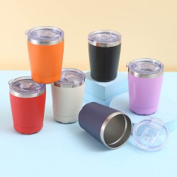 Creative 304 stainless steel thermos, portable 10oz car mug, compact office mug Milk Cup Wholesale