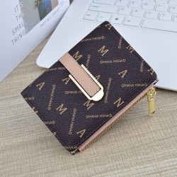 New women's wallet - short style wallet, women's student, fresh and sweet three-fold soft leather wallet, mini small wallet