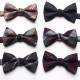New Yarn-Dyed Jacquard Men's Bow Ties, Business Fashion Polyester Silk Groom & Groomsmen Wedding Bow Ties, Wholesale & In Stock