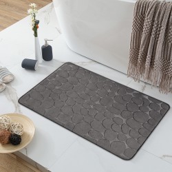 Pebble stone pattern floor mat, memory foam, absorbent, non-slip bathroom doormat Carpets in stock for wholesale